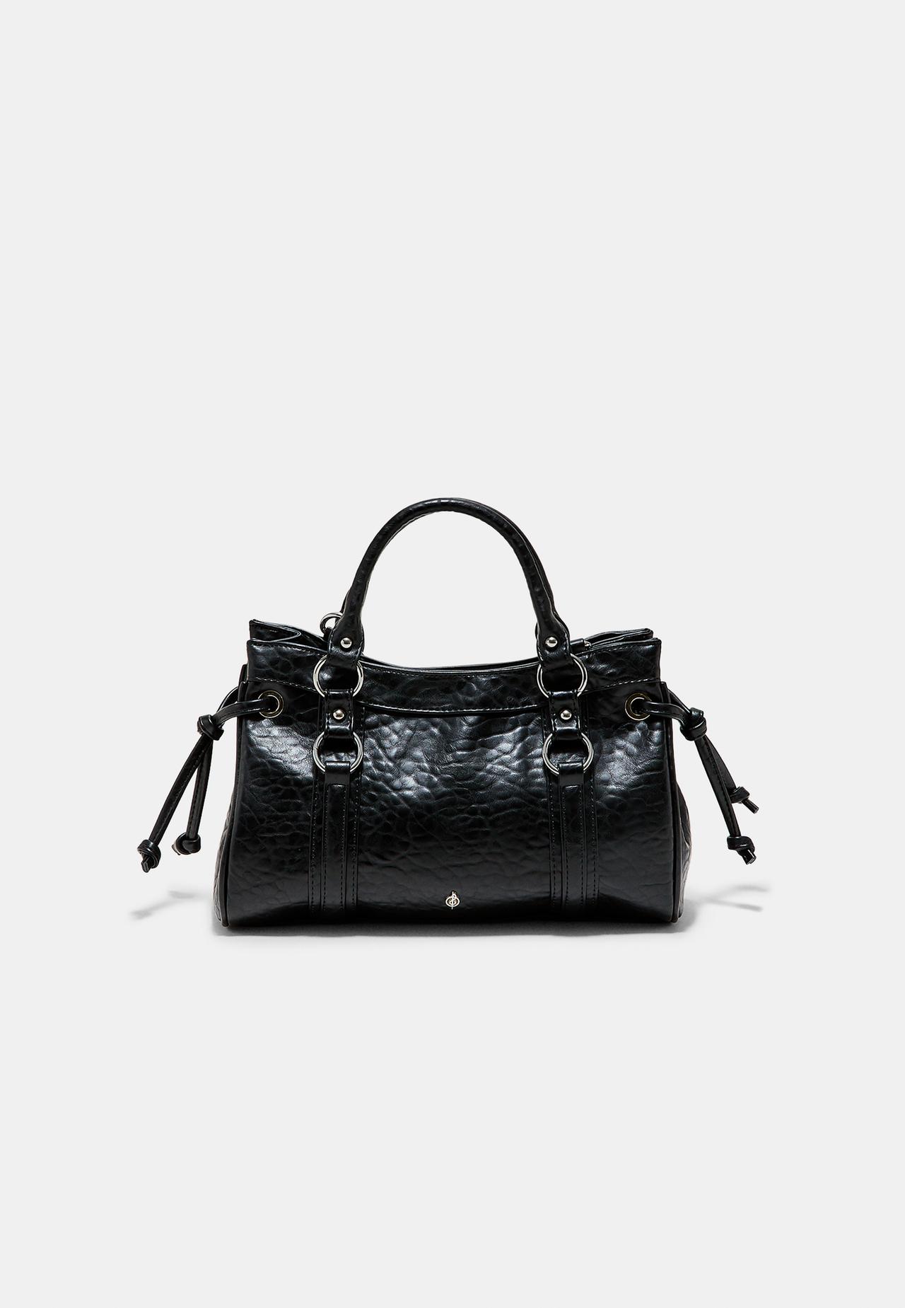 Knotted city crossbody bag — Black
