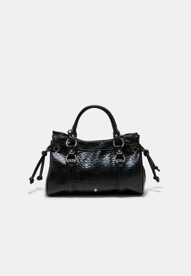 Knotted city crossbody bag — Black 1