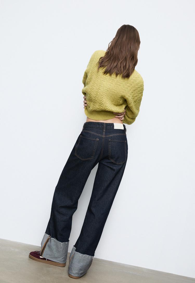 d65 jeans straight com dobra