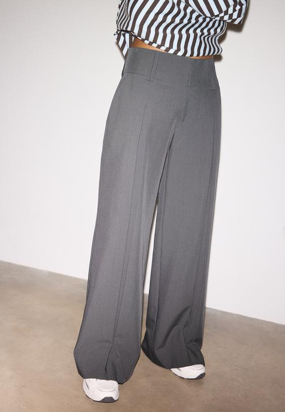 pantaloni eleganti con fascia in vita