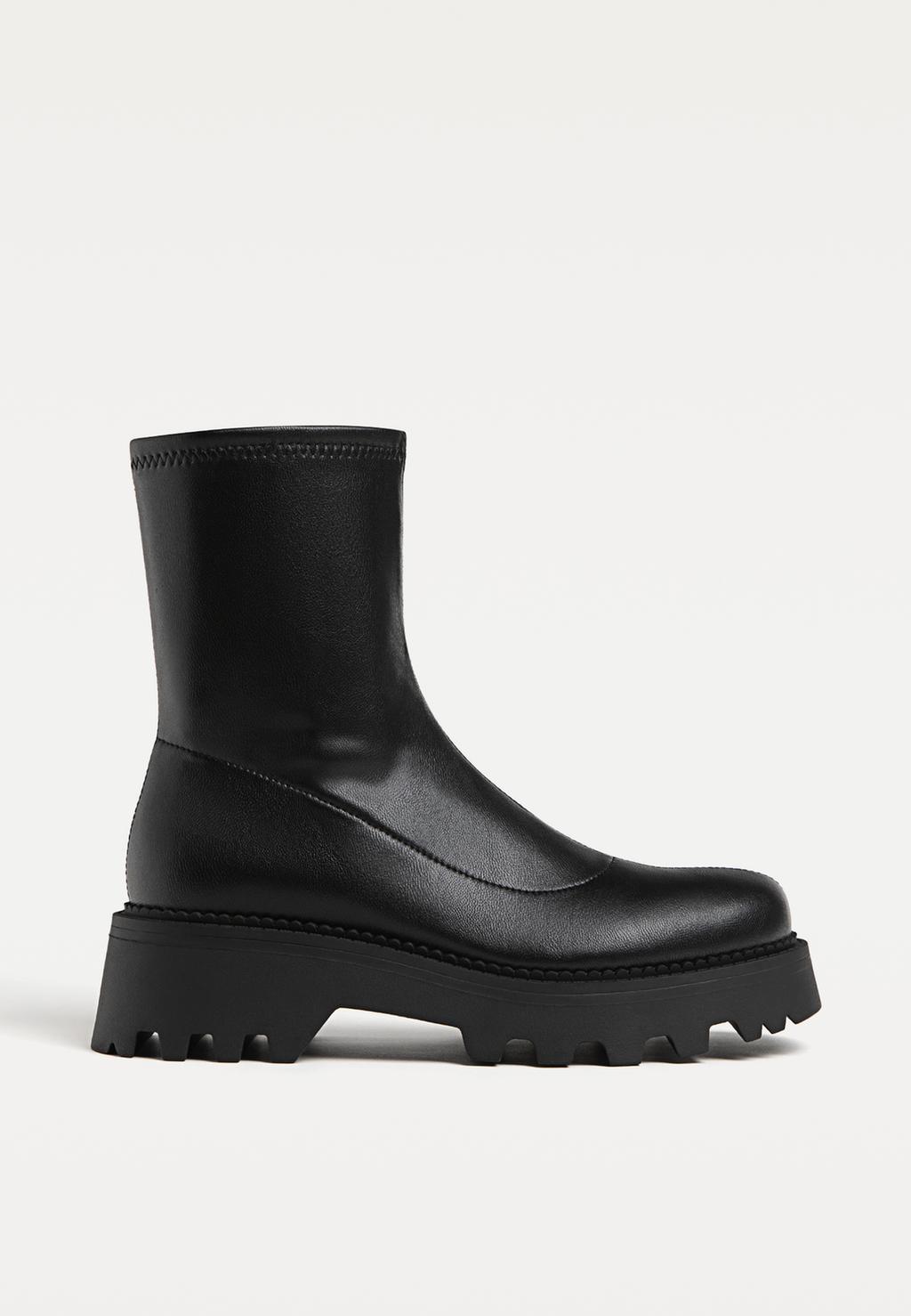 Botines planos stretch