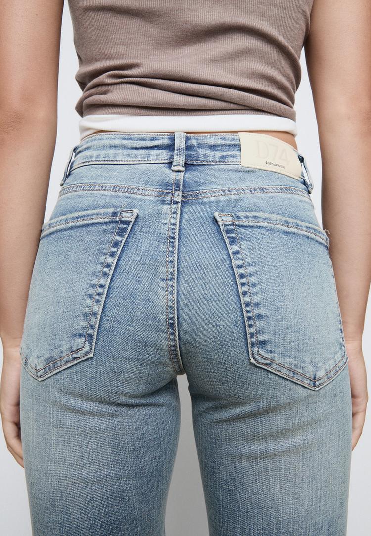 slit fit flared jeans