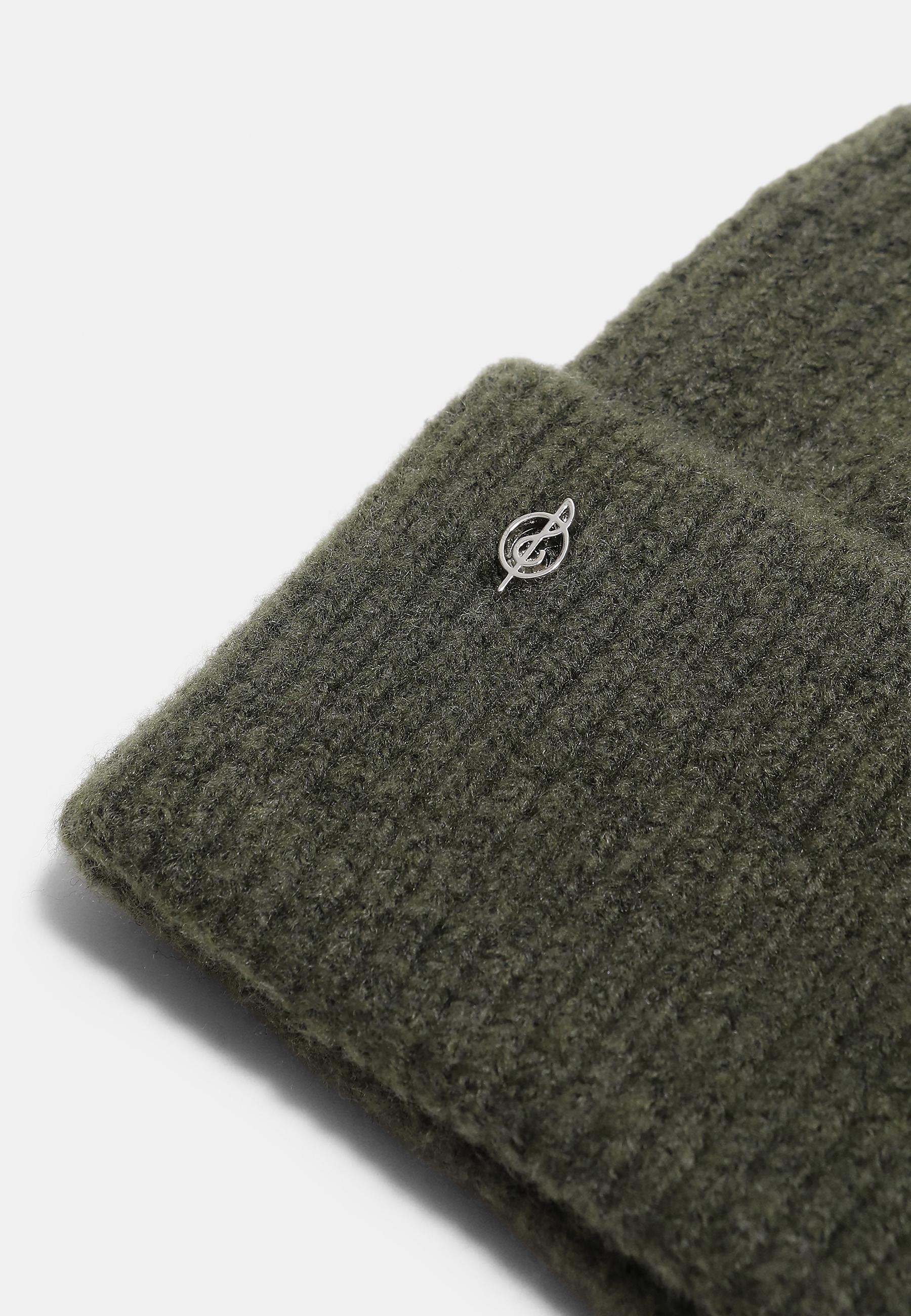 Basic knit hat — Khaki