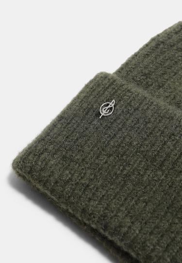 Basic knit beanie — Khaki 3