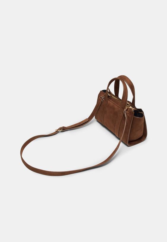 bolso mini tote hebilla