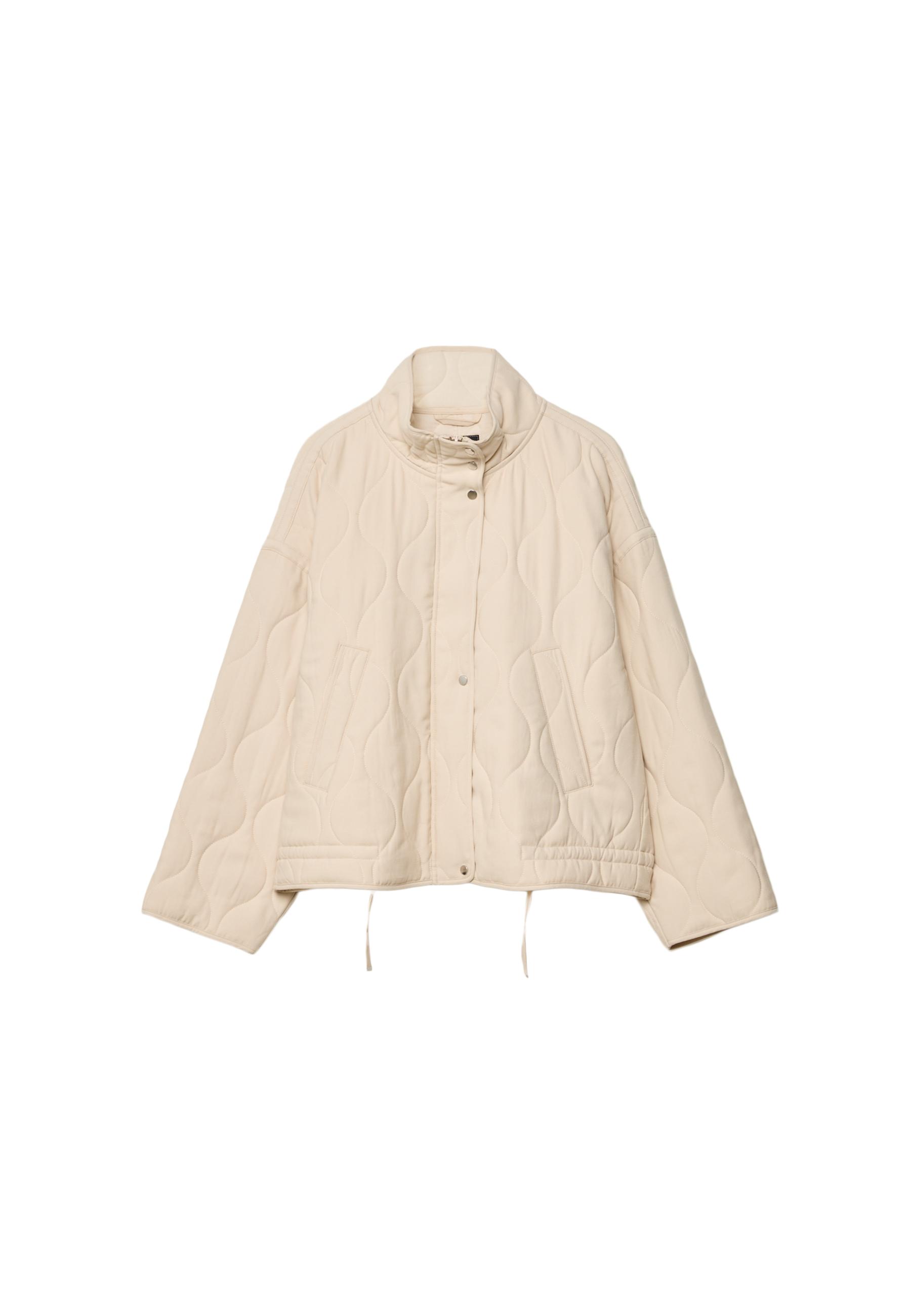 Puffer jacket — Ecru