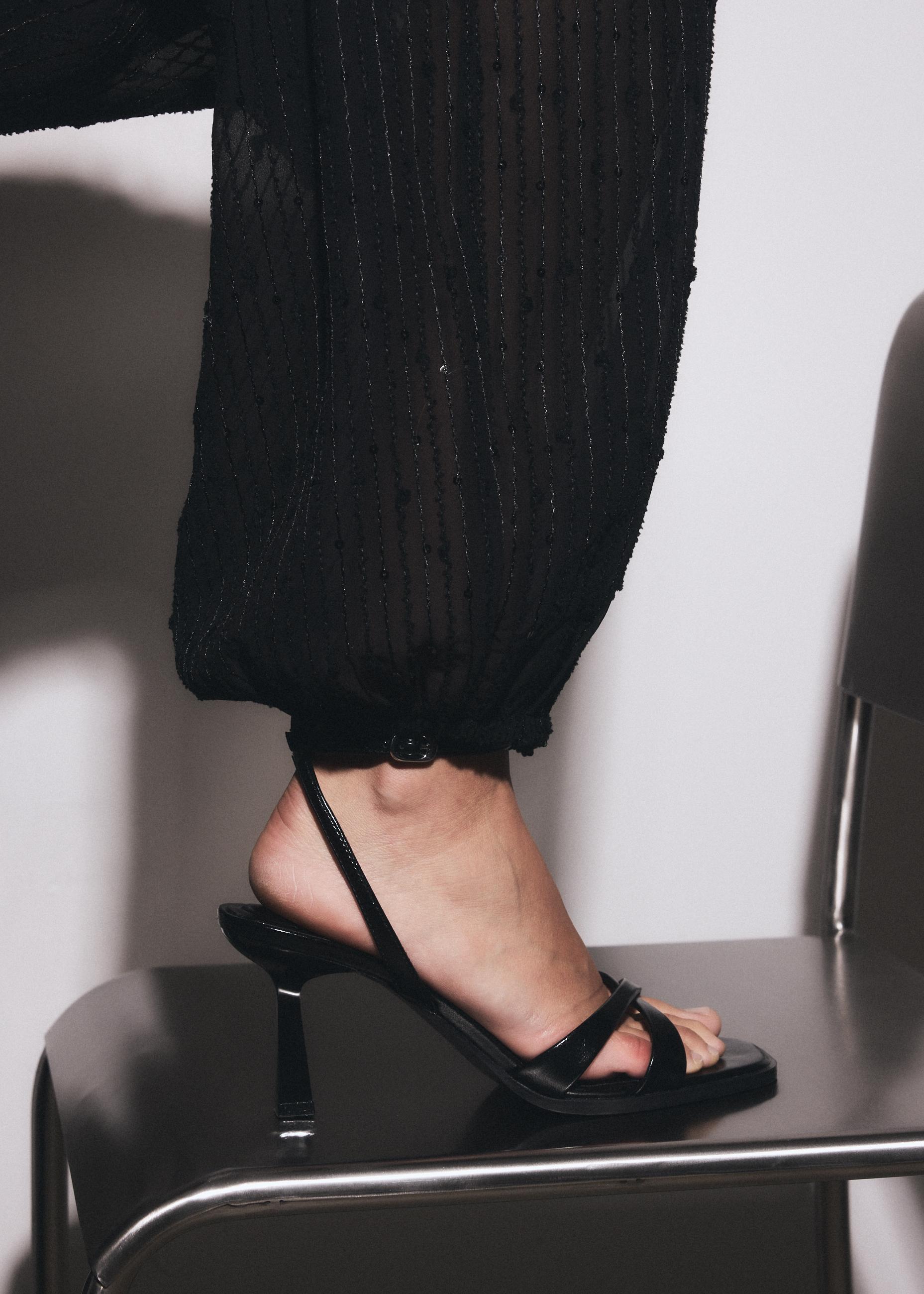 Easy Street Women's Tigris Heeled Sandal - Asymmetrical Block Heel, Adjustable Buckle, Padded Insole