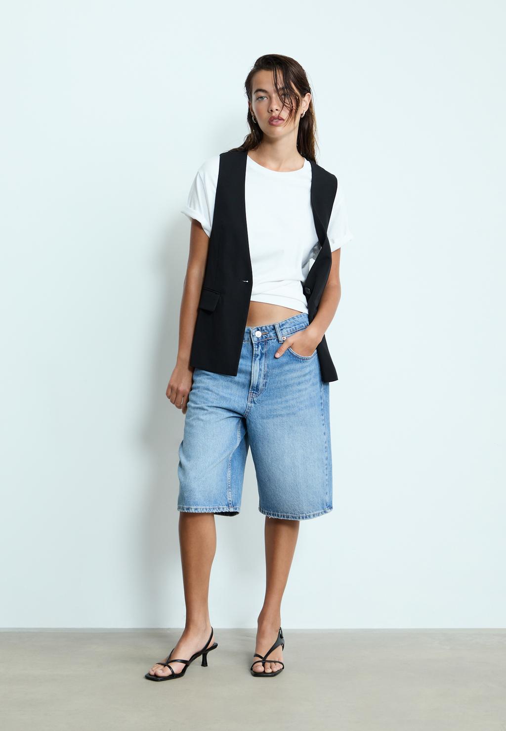 D95 Jort bermuda denim