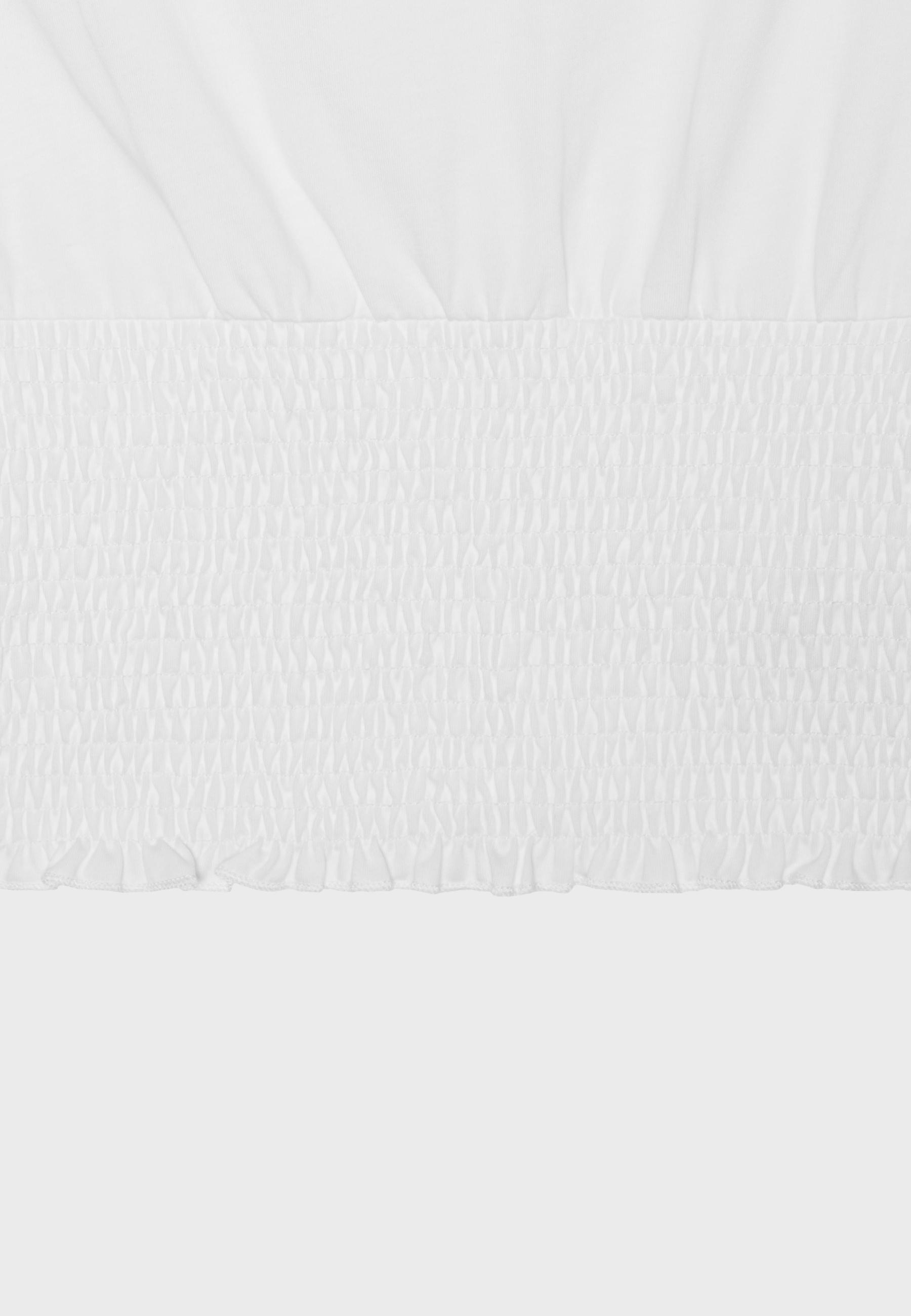 Elasticated T-shirt — Ecru
