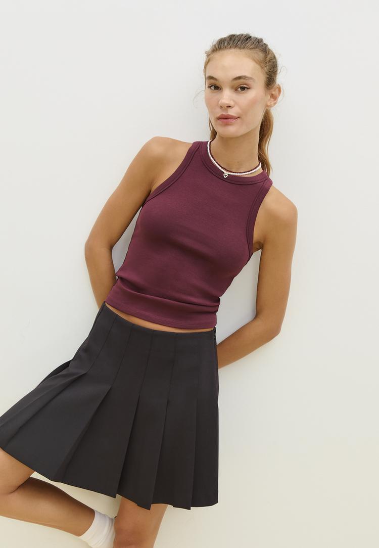 Falda Corta Negra para Mujer | Stradivarius España