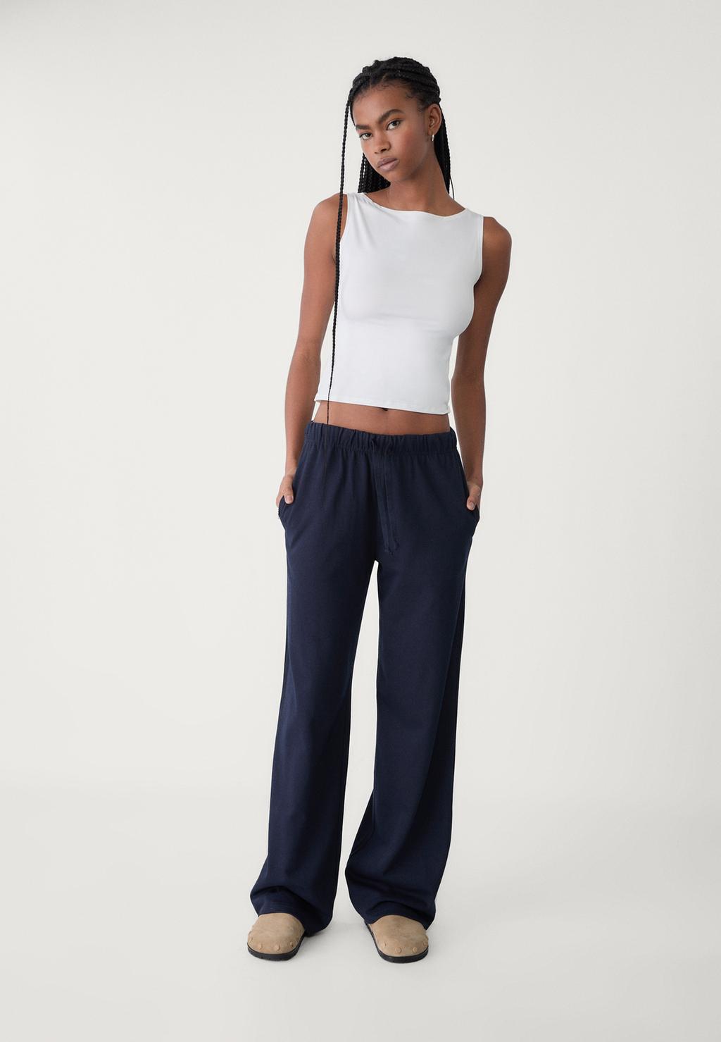 Jogger trousers with cord