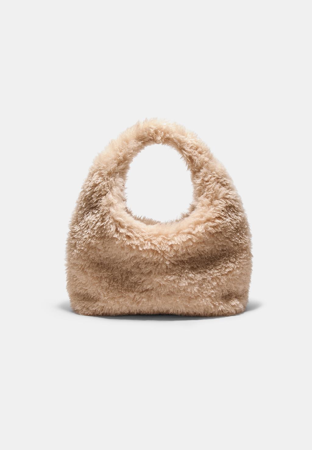 Sac épaule fausse fourrure