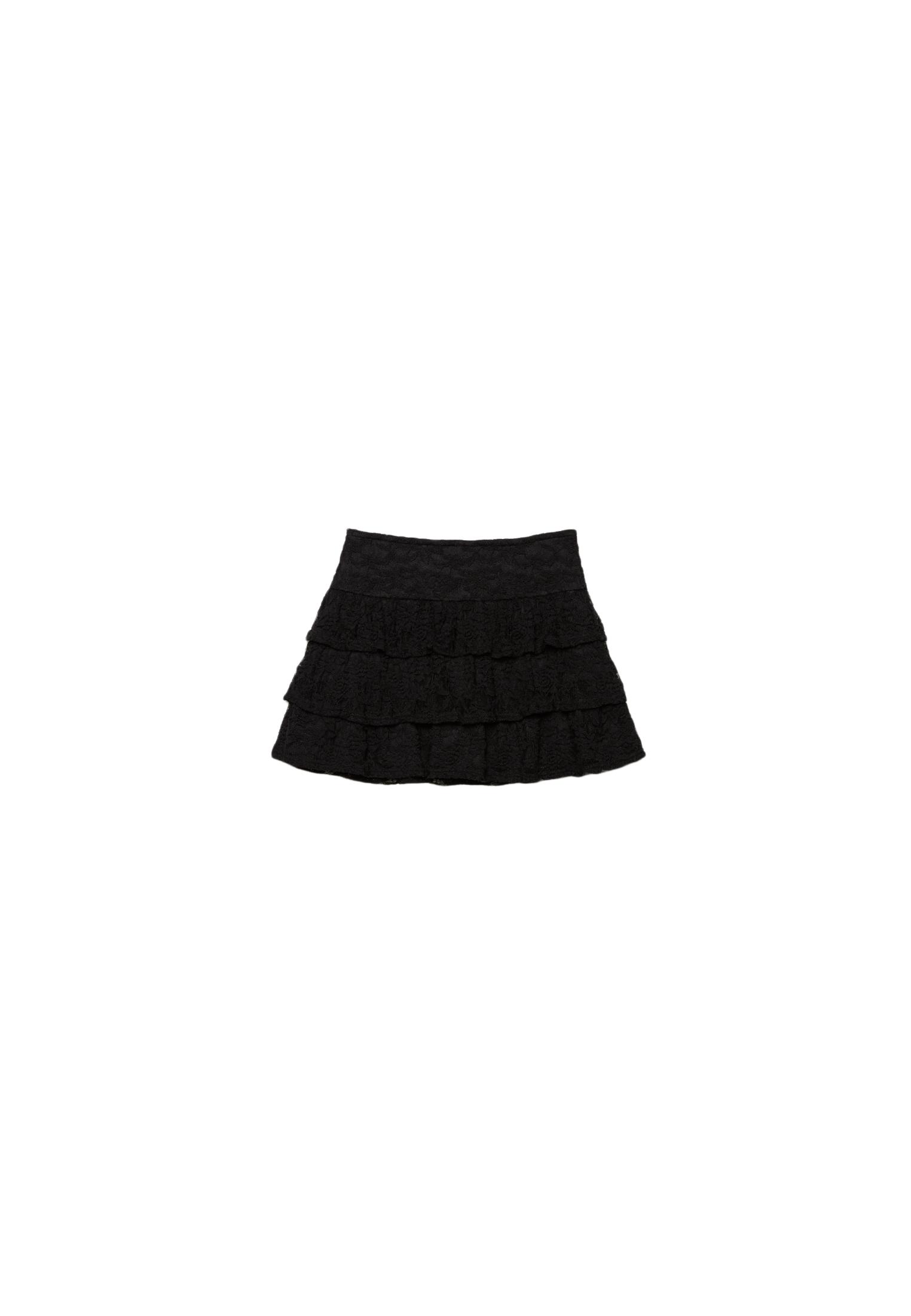 Lace skort — Black