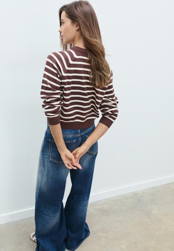 chaqueta punto botones manga ranglan