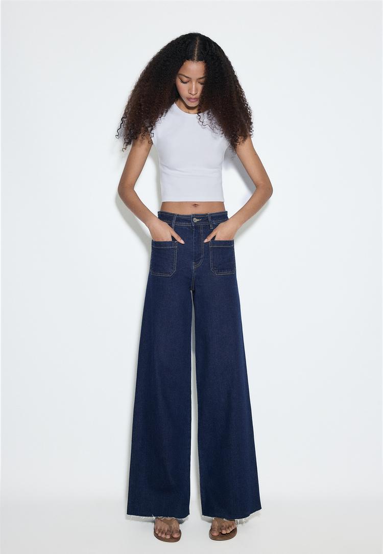 jeans straight fit bolsillos