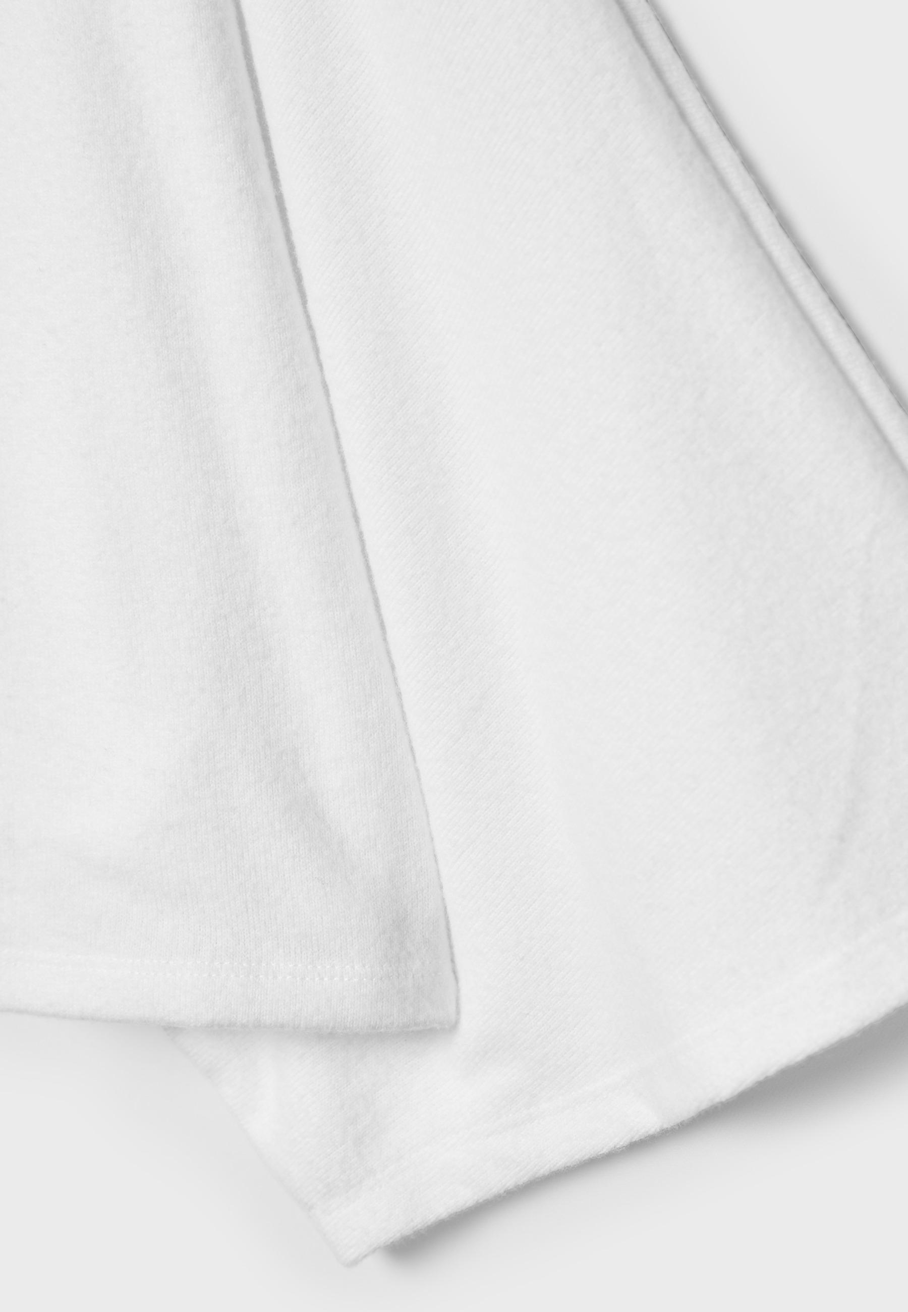 Boat neck cape top — Ecru