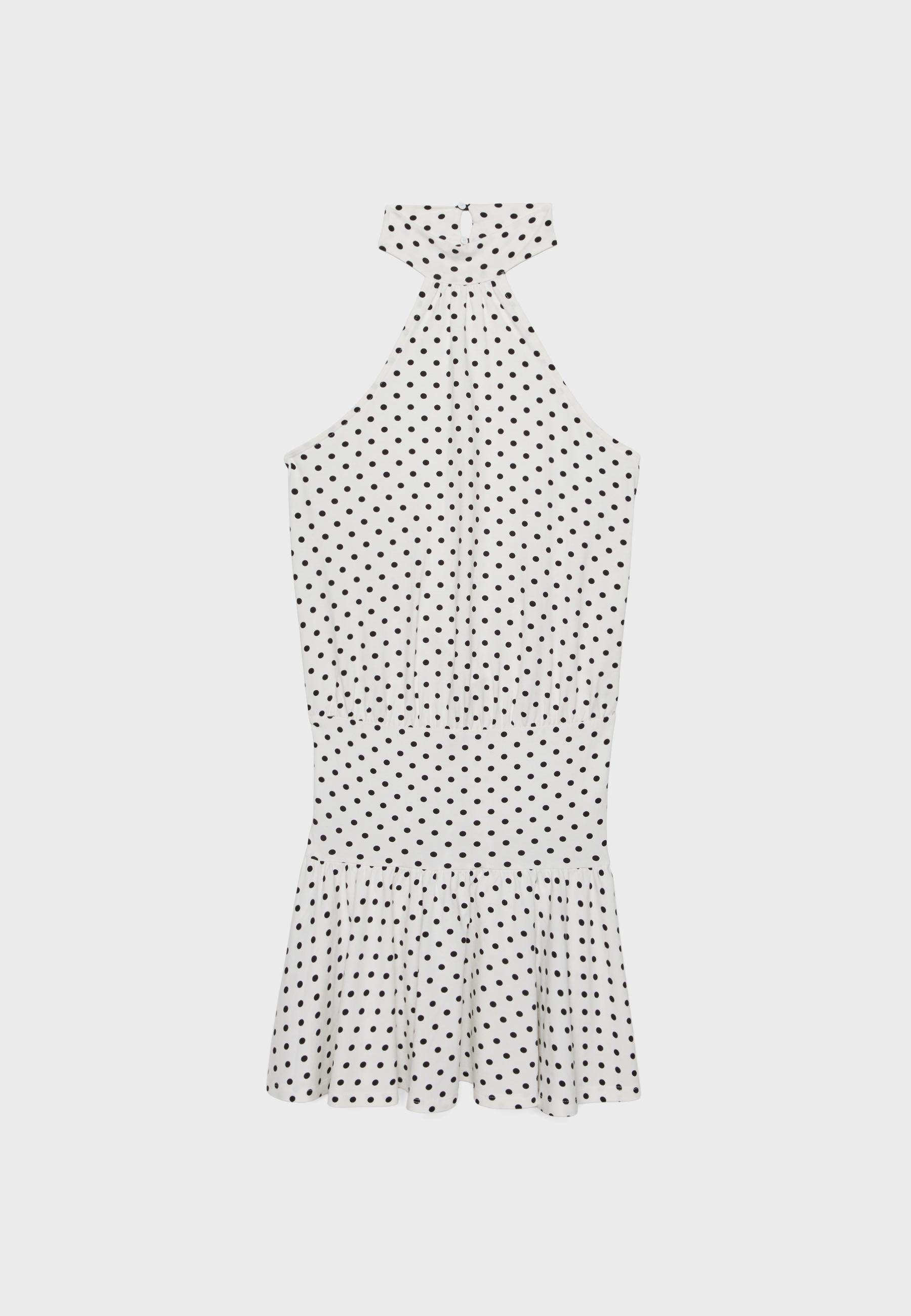 Halter dress — GREY DENIM WASH