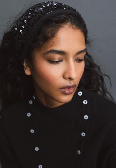 Sequin headband — Black 4