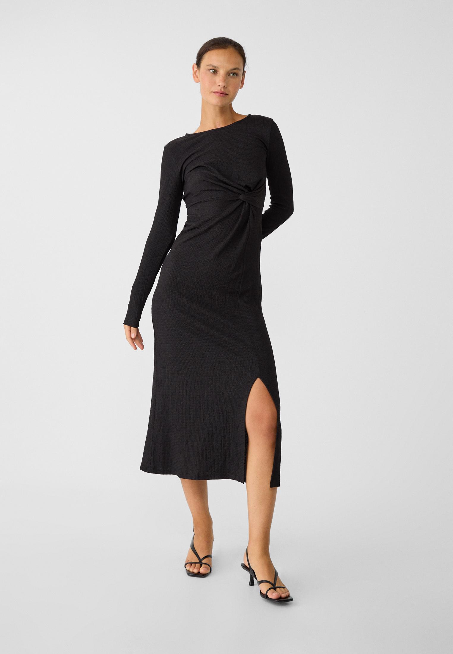 Robe Midi Texturée BEBE Melissa, Taille XXS (XX-Small) - Neuve Avec étiquette, Valeur Initiale 139$
