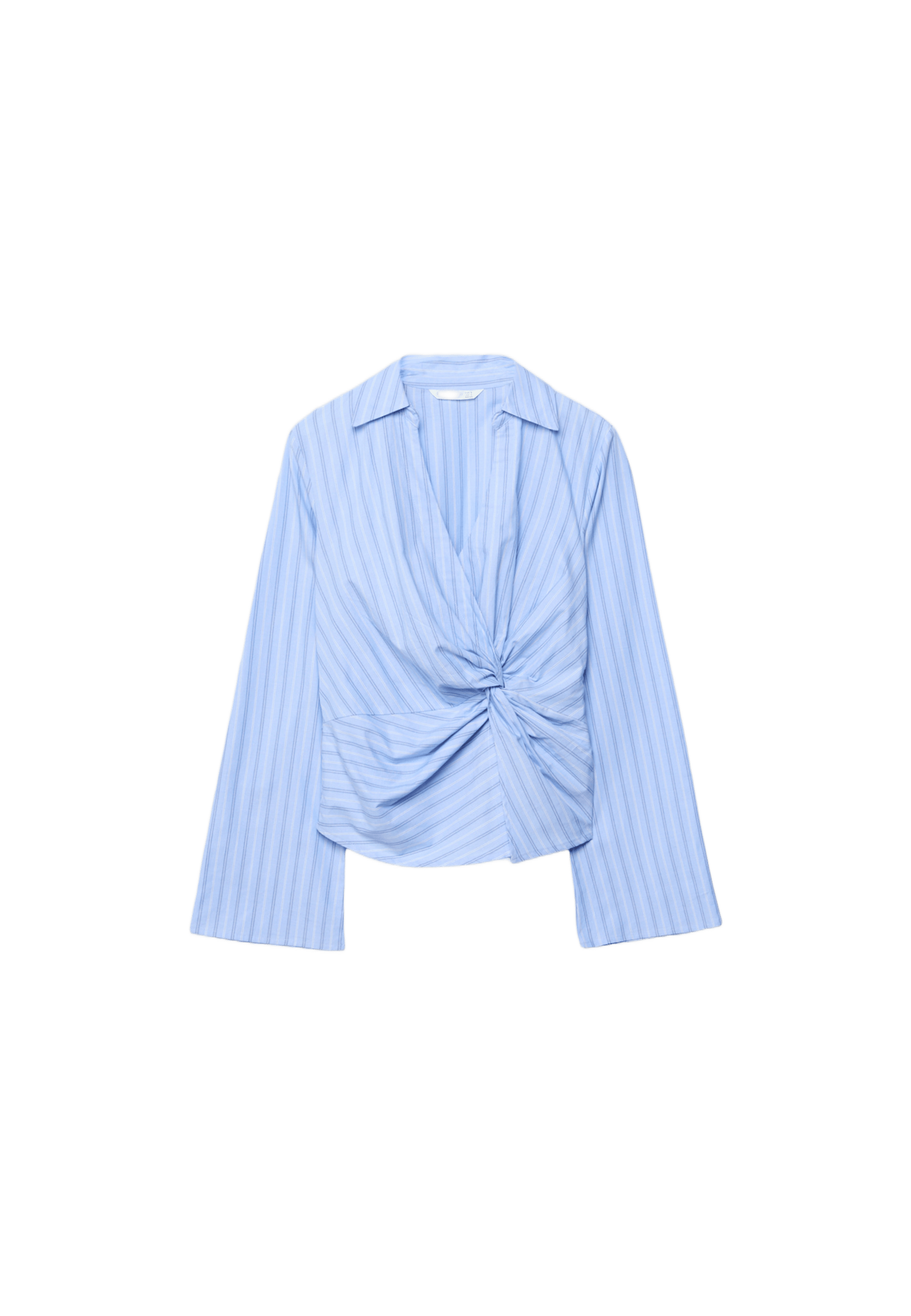 Fitted knot shirt — Sky blue