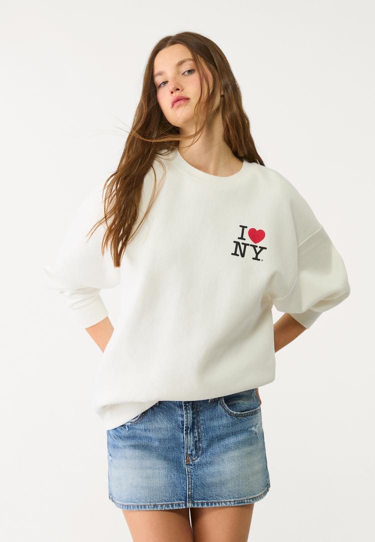 sudadera oversize i love ny