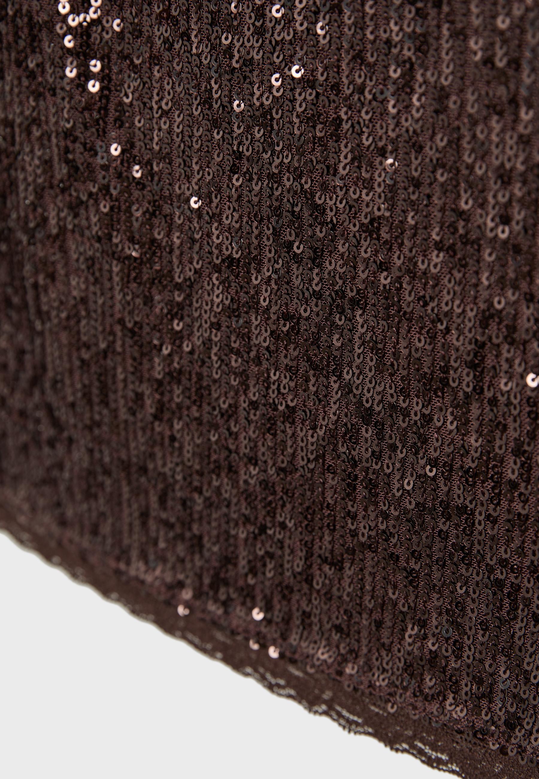 Sequin midi skirt — Brown