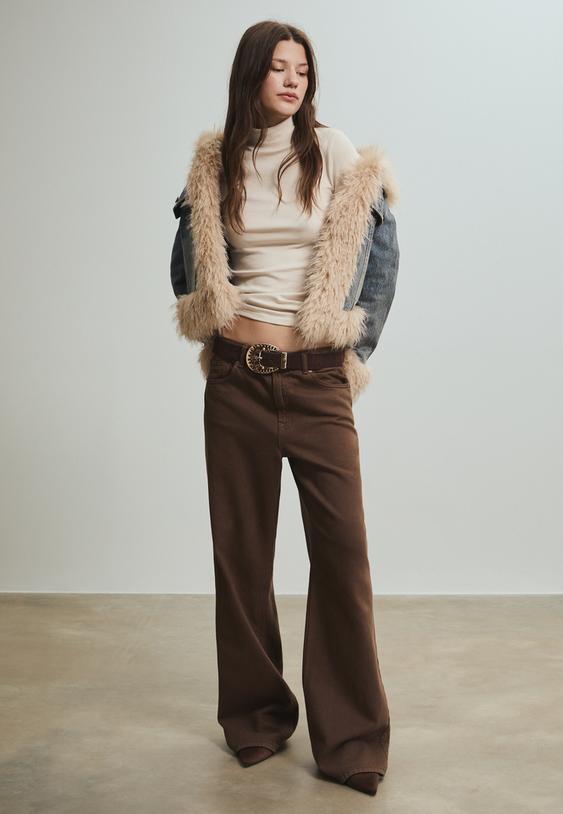 basic t shirt met opstaande kraag