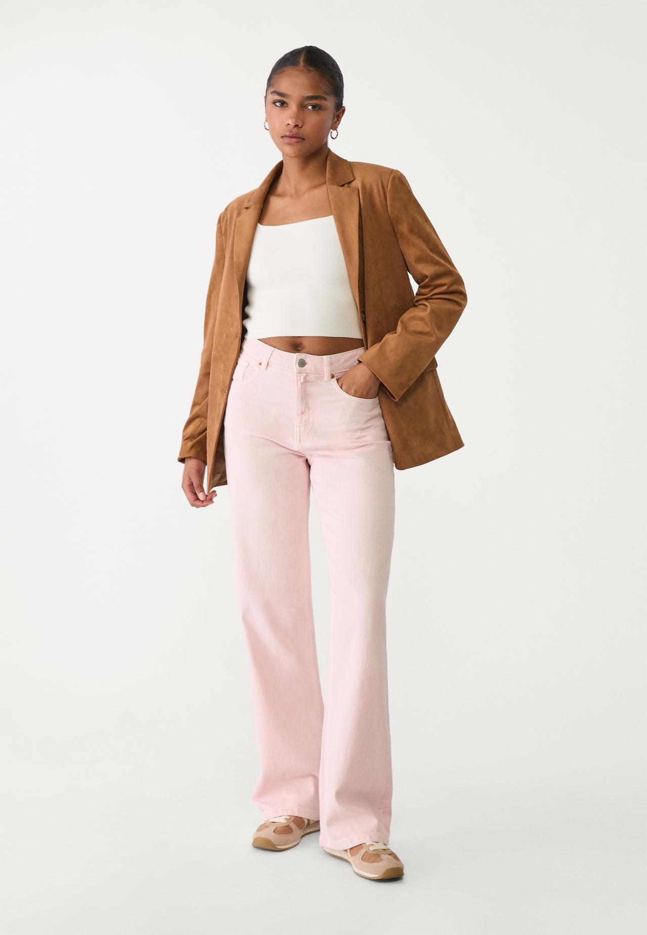 Jean D92 straight large - Pantalons femme | Stradivarius France
