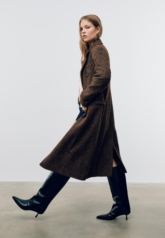 oversize herringbone coat