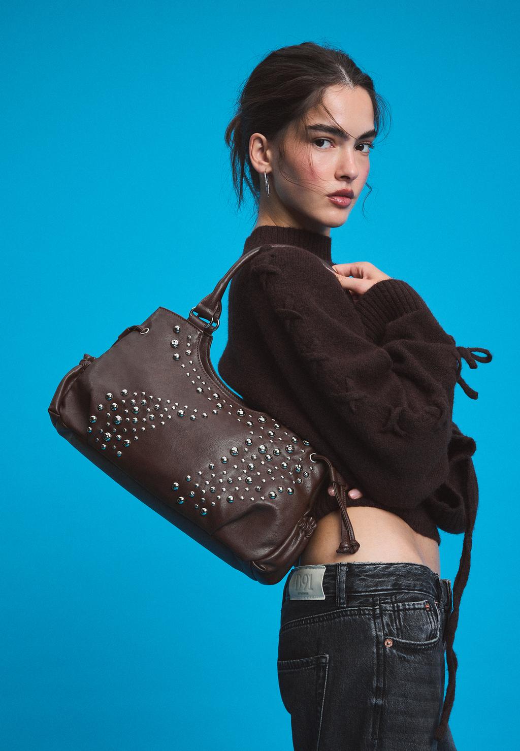 Studded city bag
