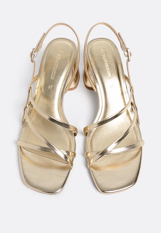 sandalias tacon ancho tiras