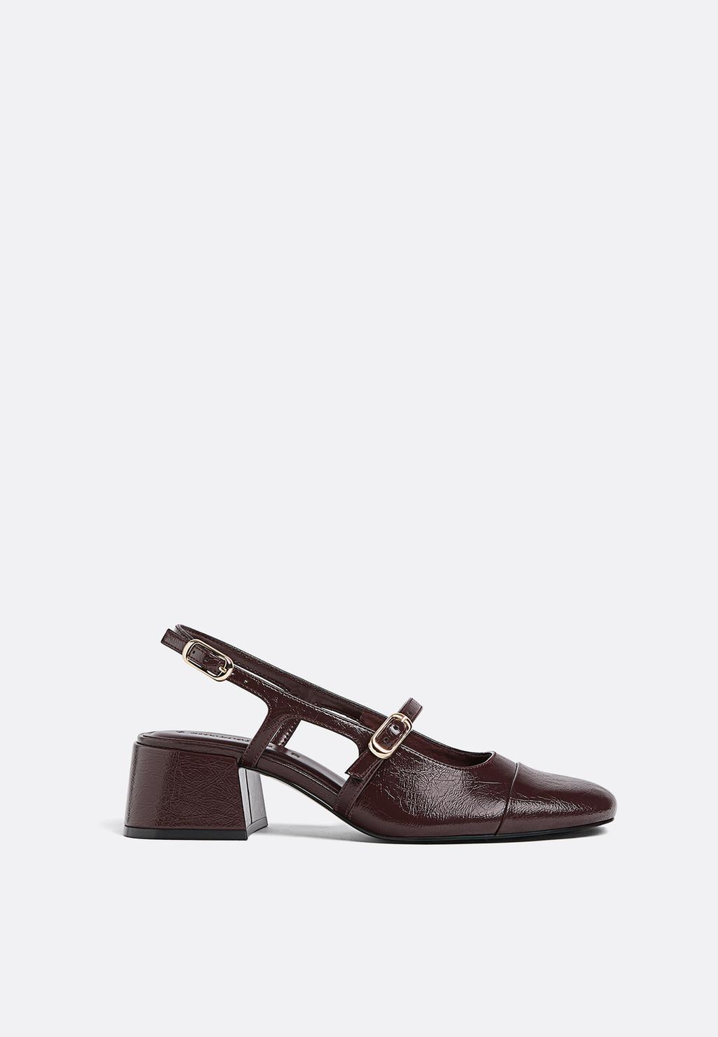 Block heel Mary Jane-style shoes
