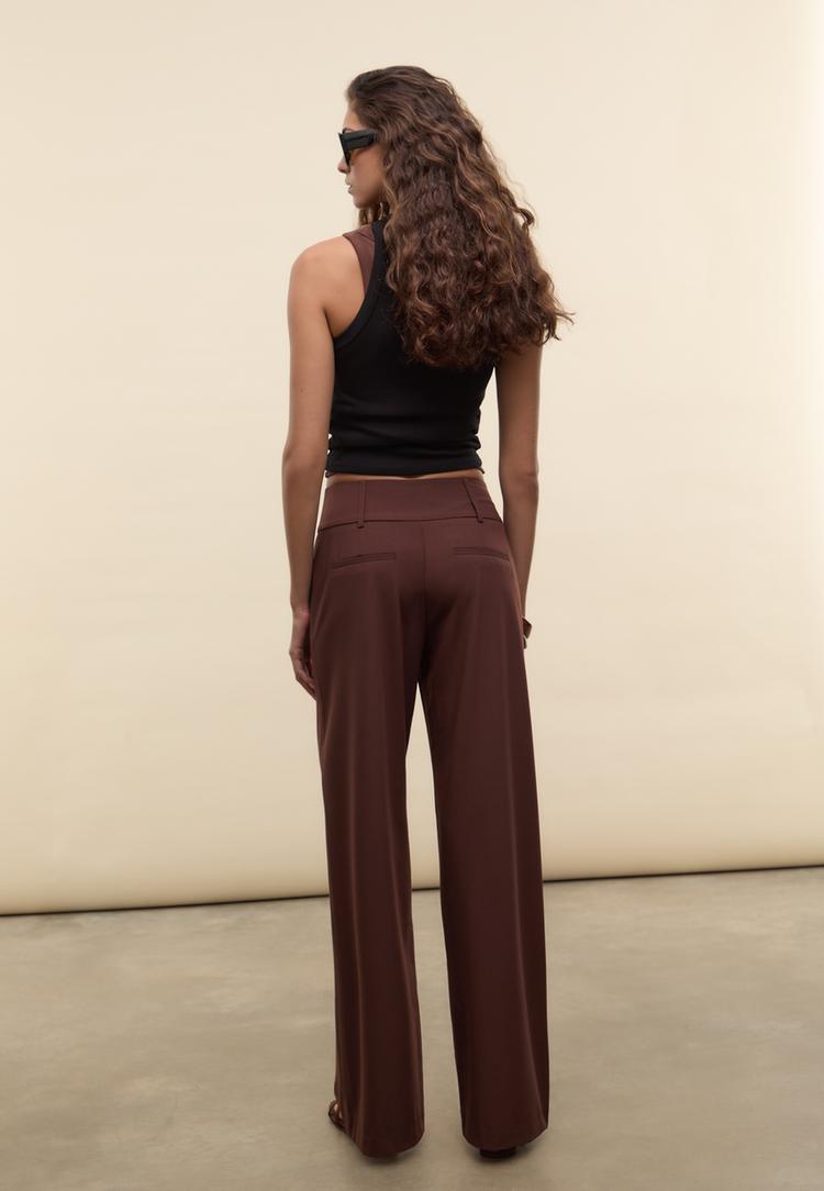 pantalon habille ceinture large