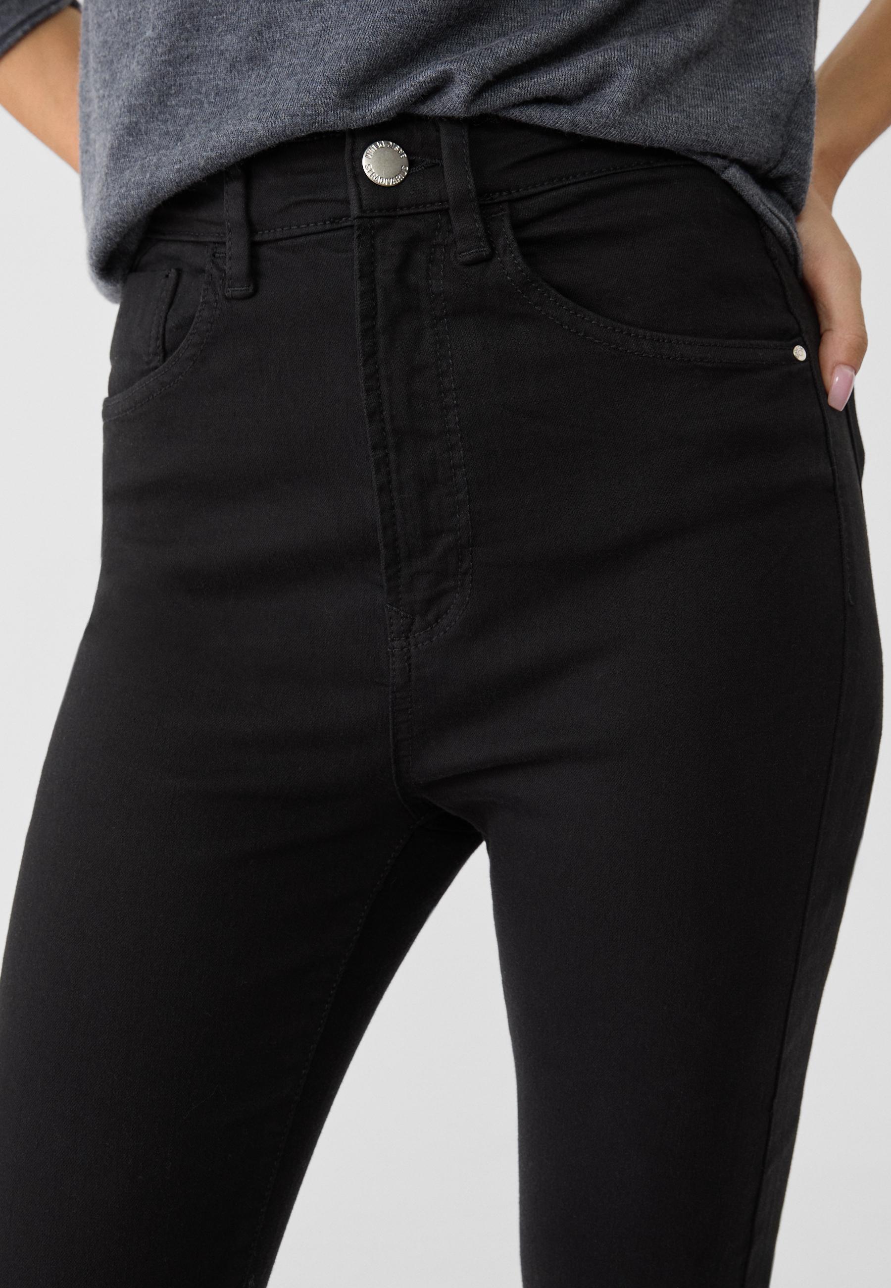 High-waist skinny jeans — Black