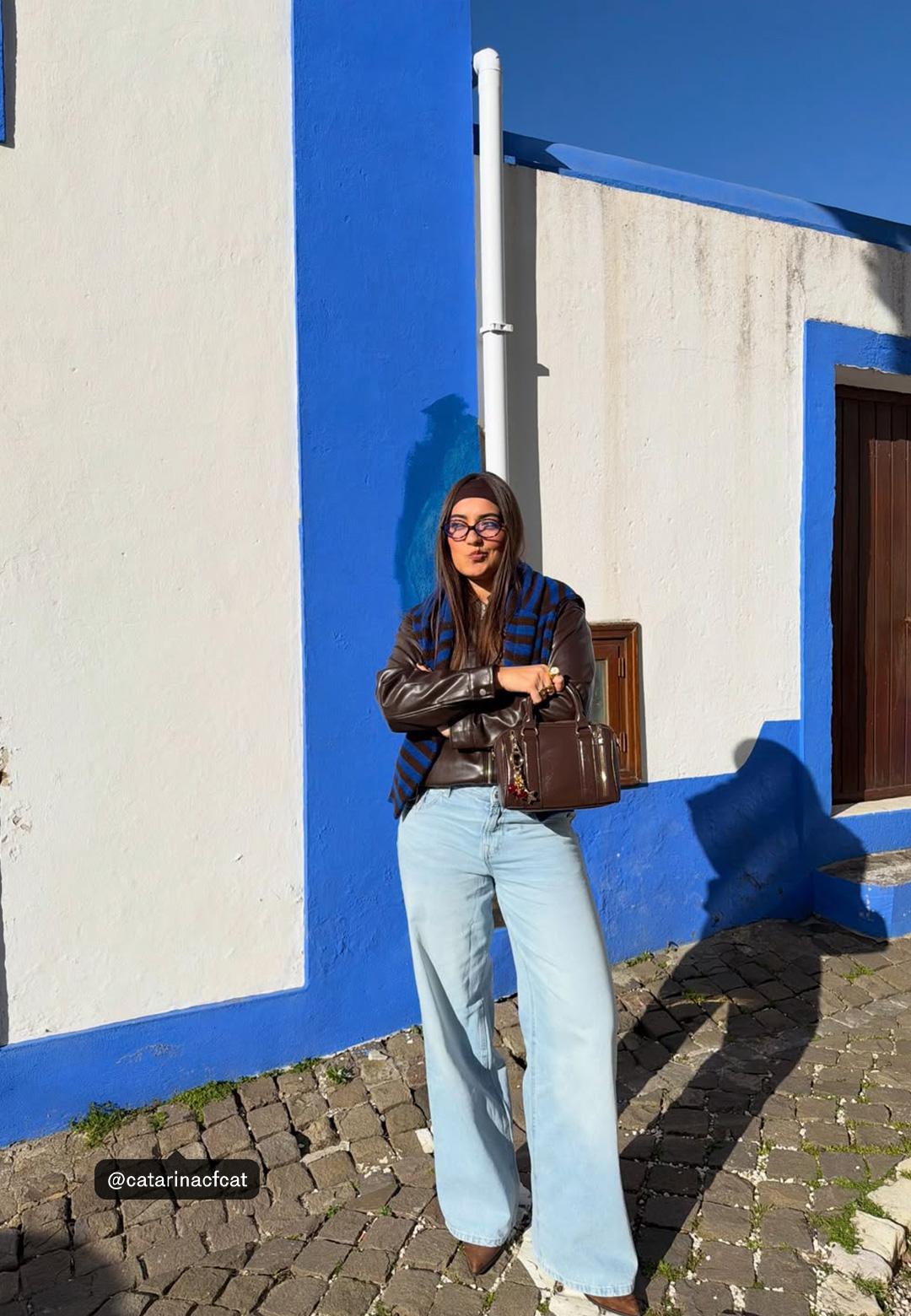 Stradivarius Kemerli suni deri balon ceket
