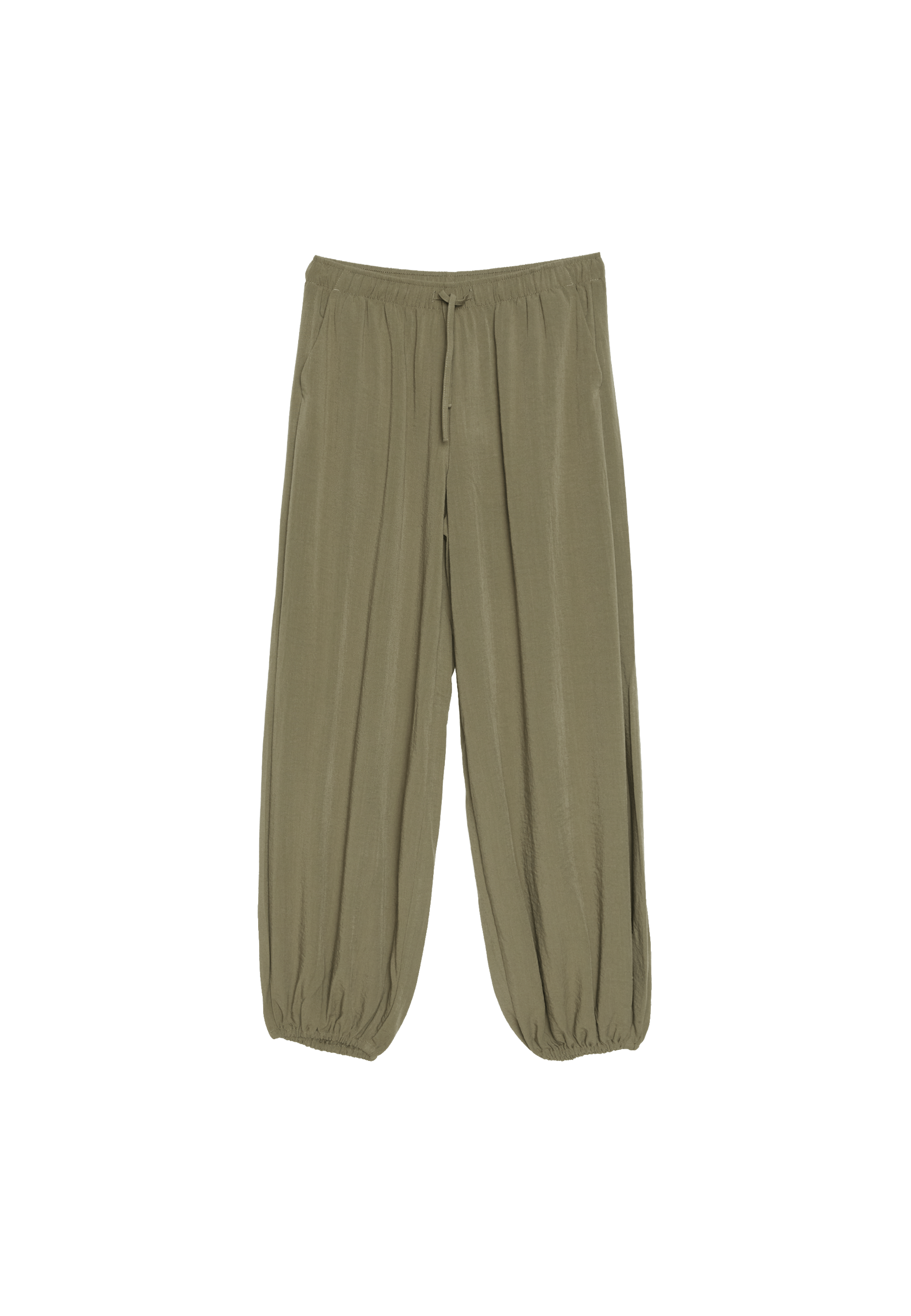 Flowy sarouel trousers — Khaki