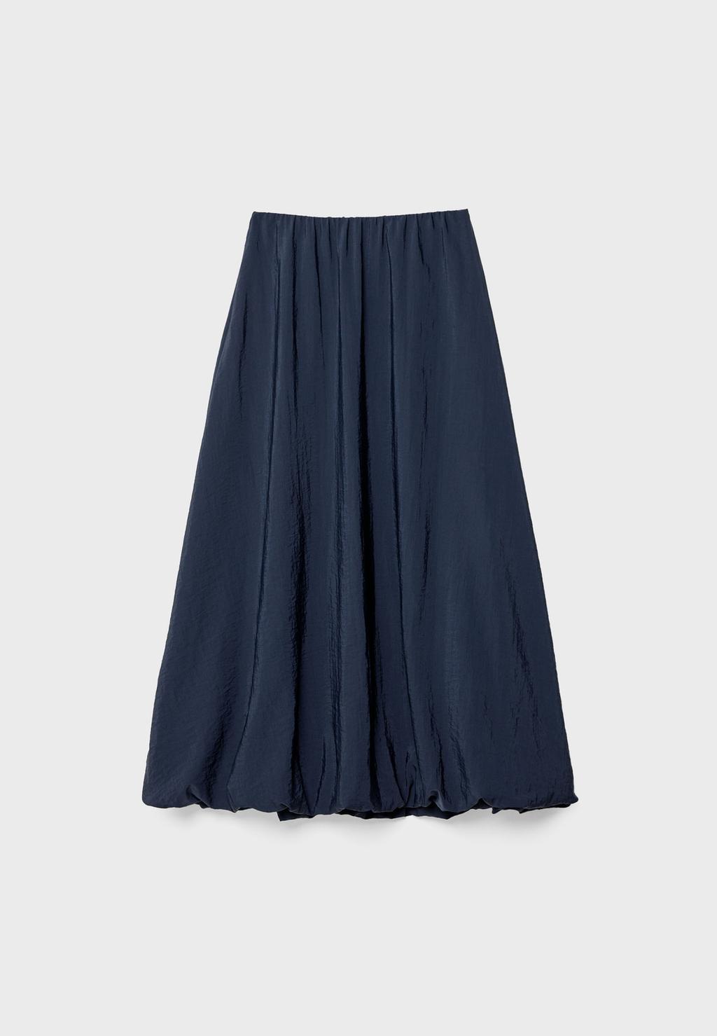 Balloon midi skirt