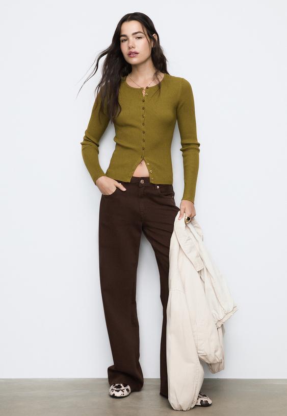 dugmeli fitilli triko ceket