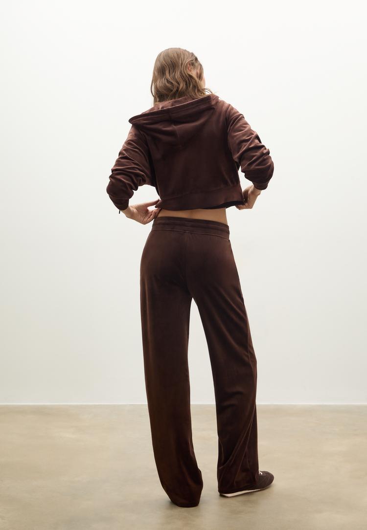 velvet joggers