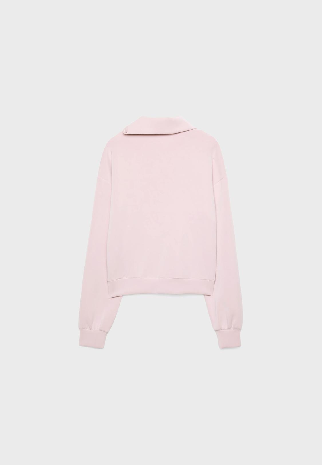Genuine Sudadera Sudadera Mujer Rosa Chicle Sudadera Cremallera