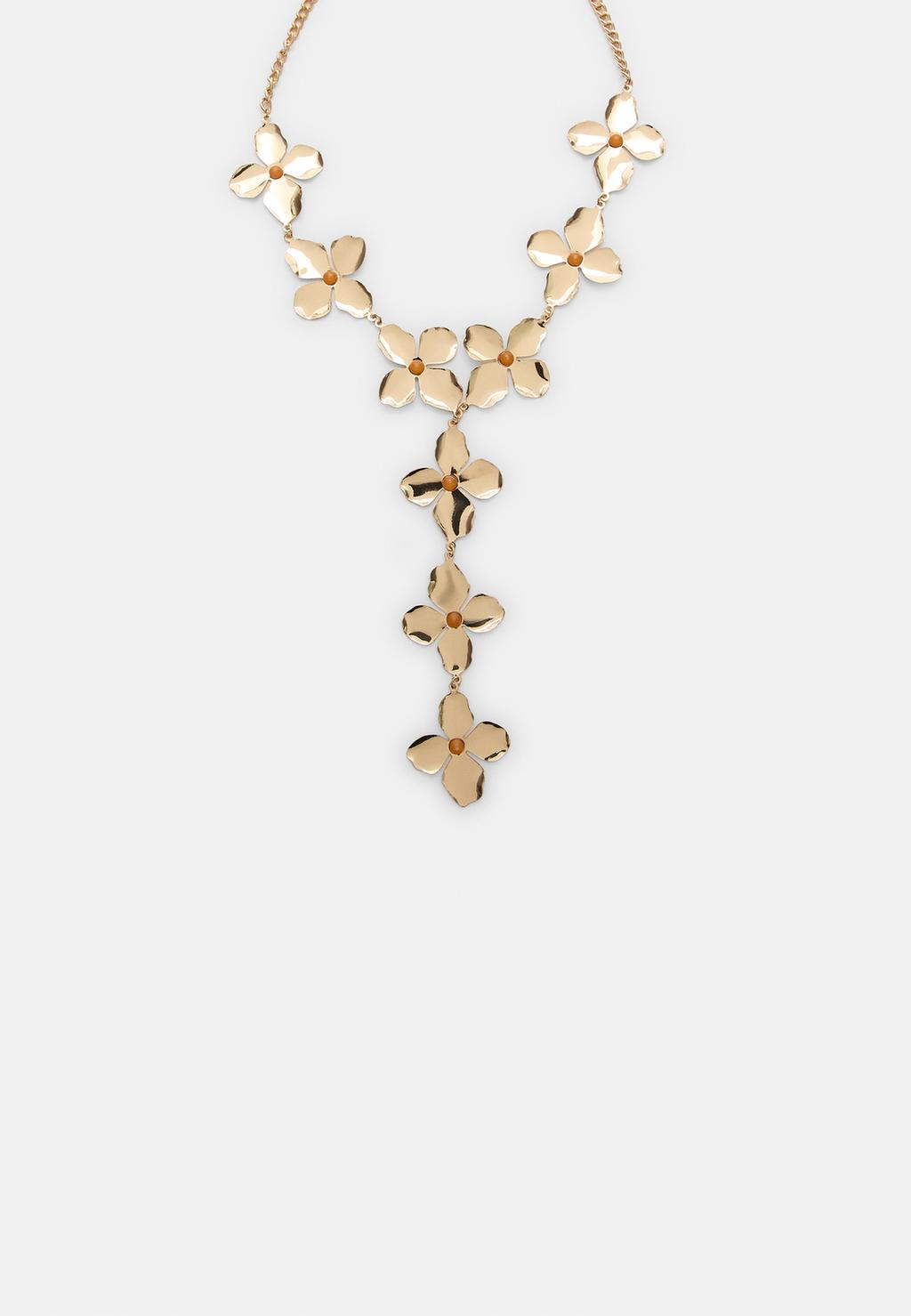 Collar lariat flores