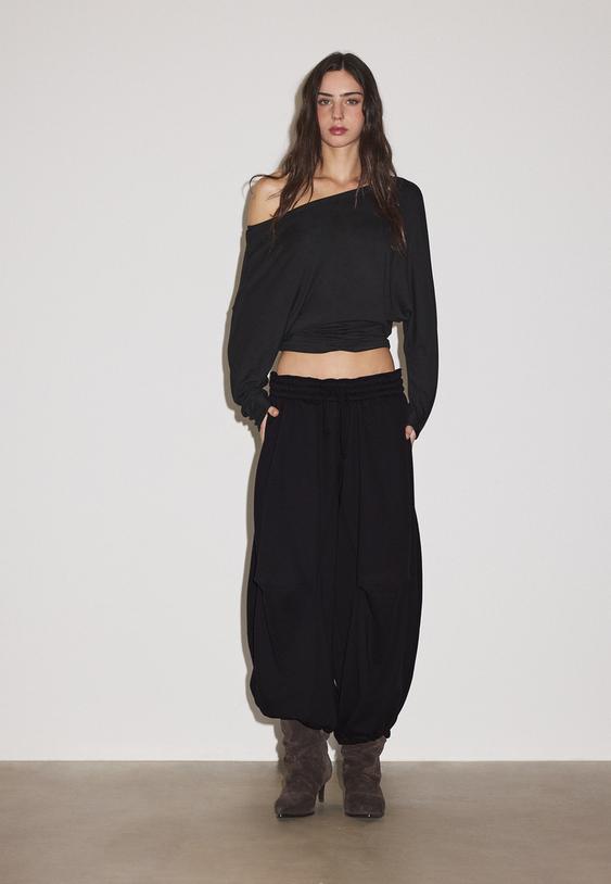asymmetrisch tshirt met ceintuureffect