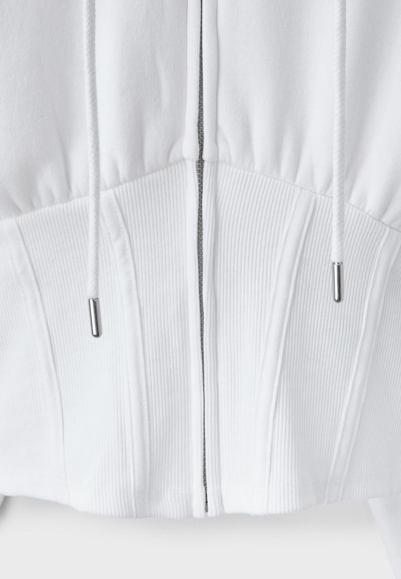 Corset hoodie — Ecru