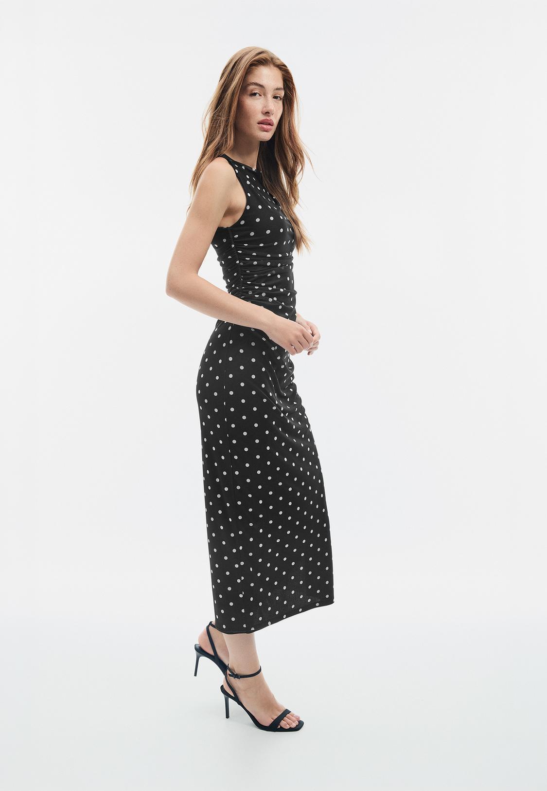 stradivarius button front midi dress Stradivarius Shirt dress - stone - (Pre-owned)
