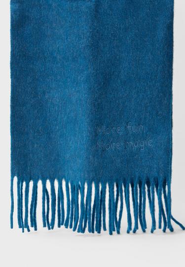 Slogan scarf — Teal 5