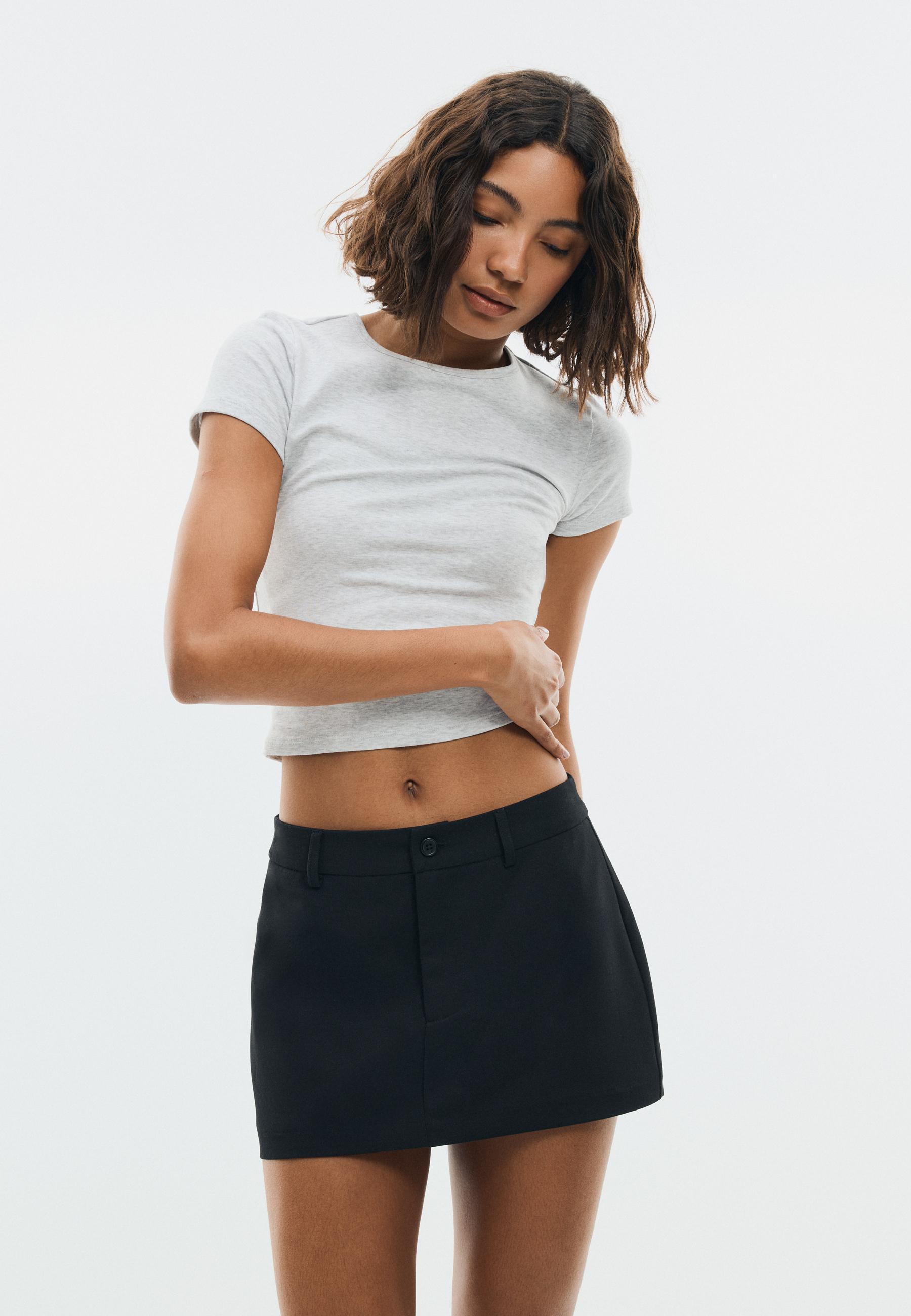 Mini skort — Black