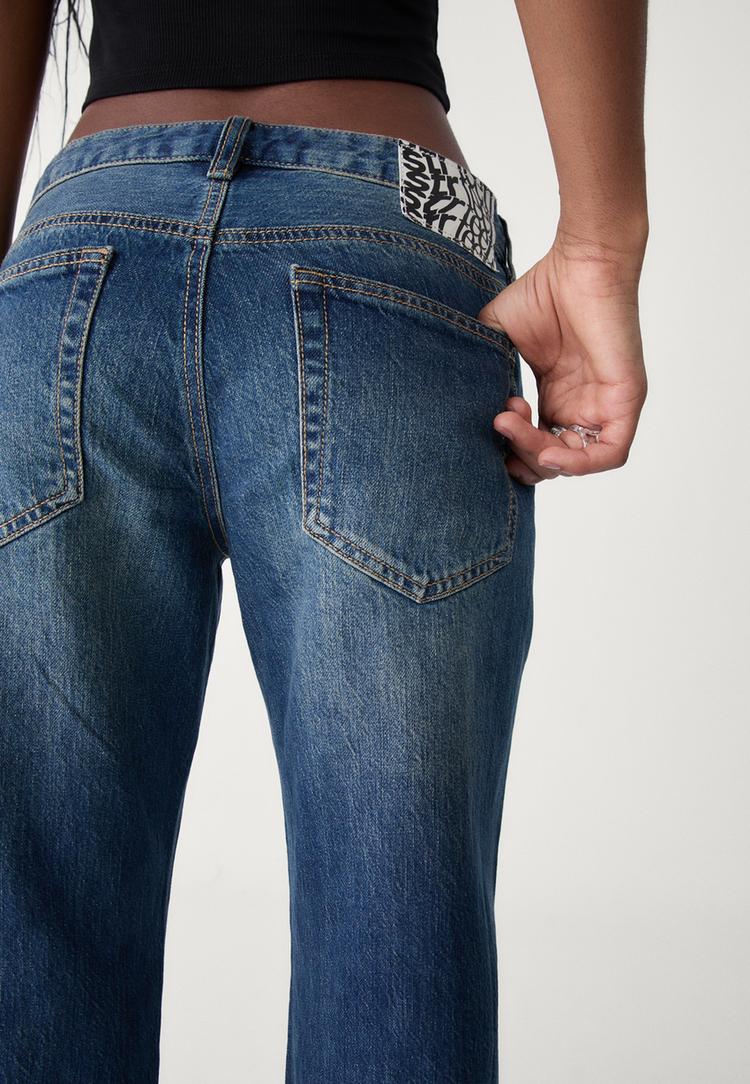 jeans straight fit cropped