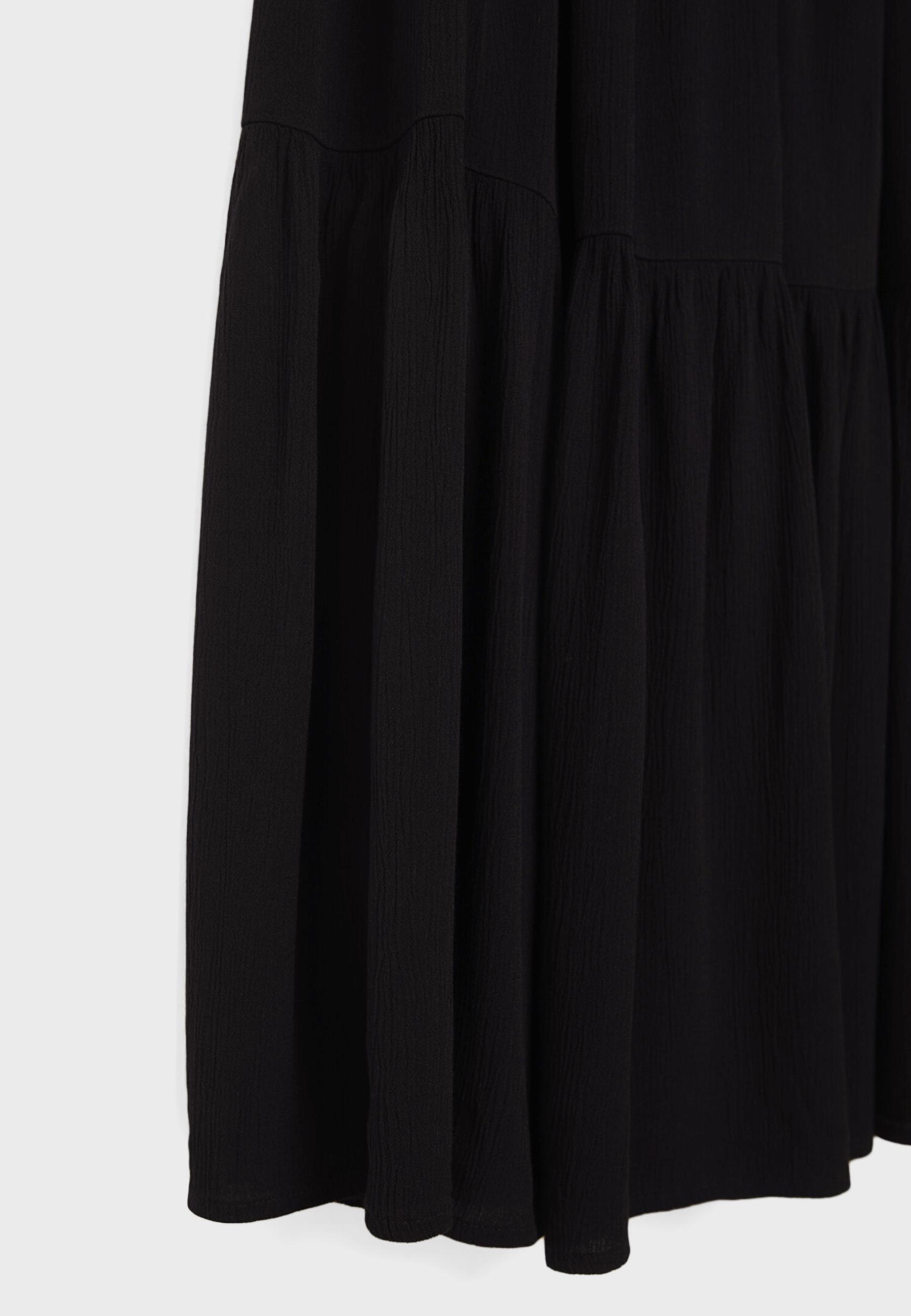 Boho midi skirt — Black