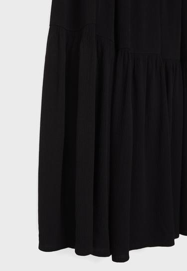 Boho midi skirt — Black 8