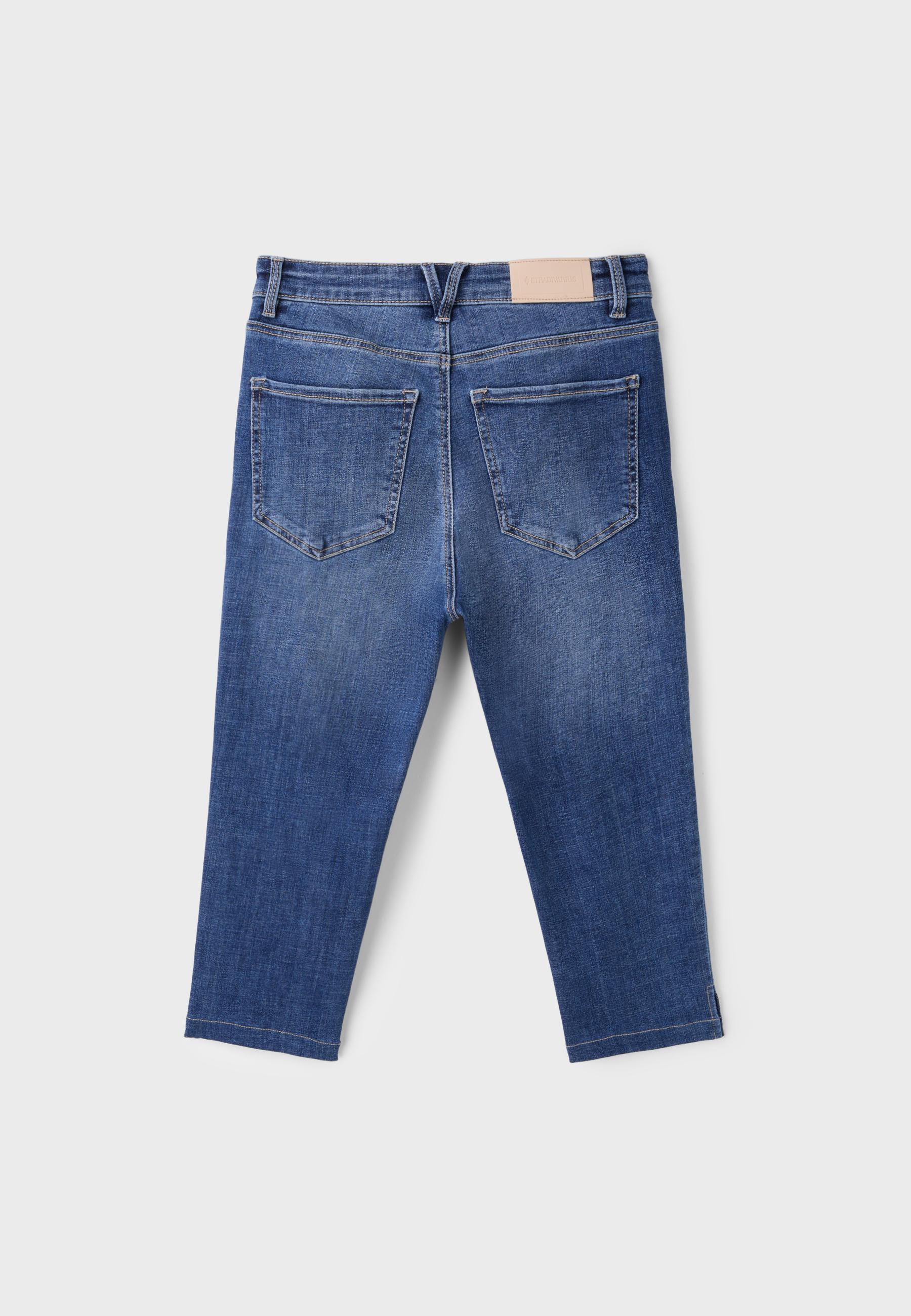 Capri jeans — MEDIUM BLUE DENIM